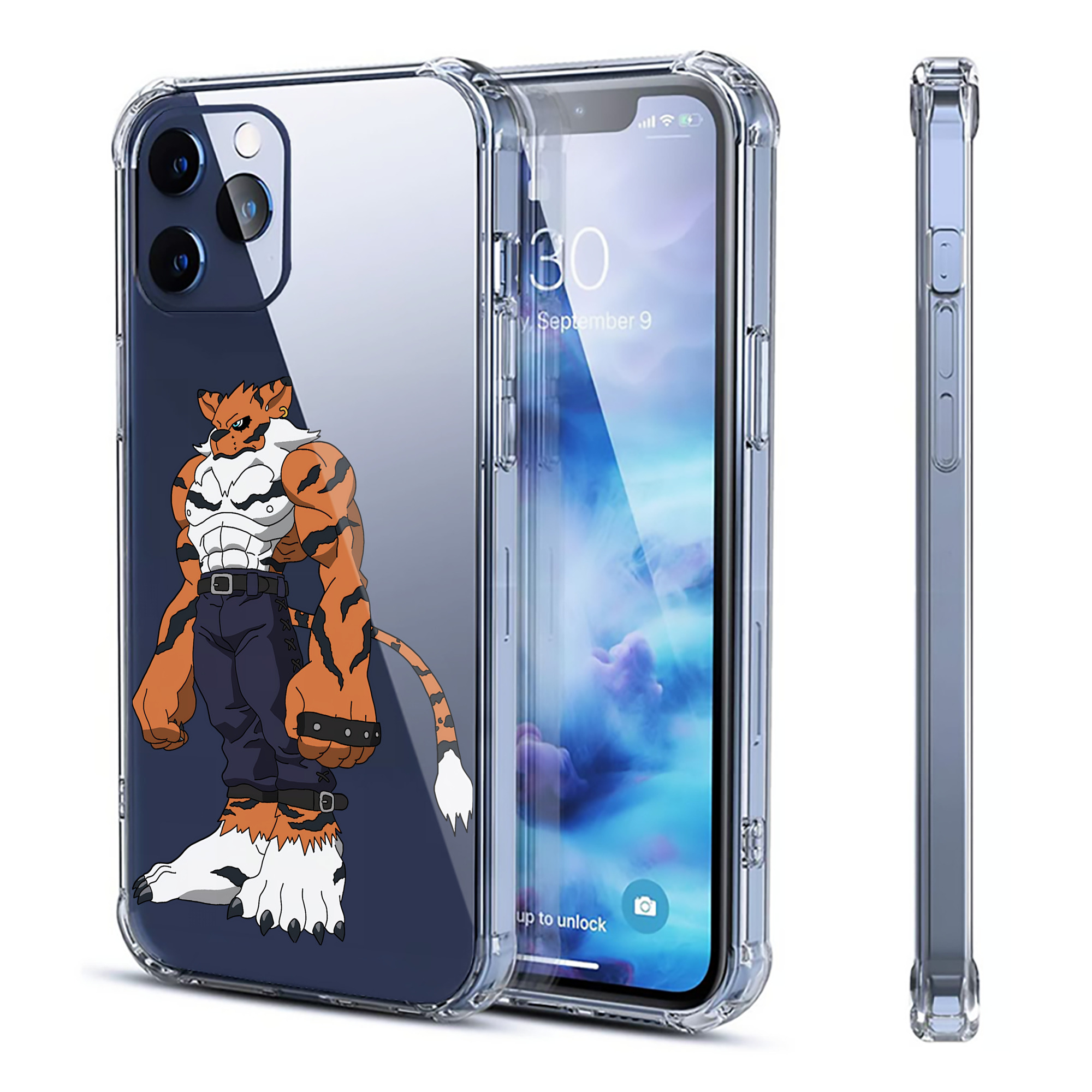（画像用） Digimon デジタルモンスター/デジモン 【iPhone 12シリーズ対応】透明スマホケース（クリアソフトケース）